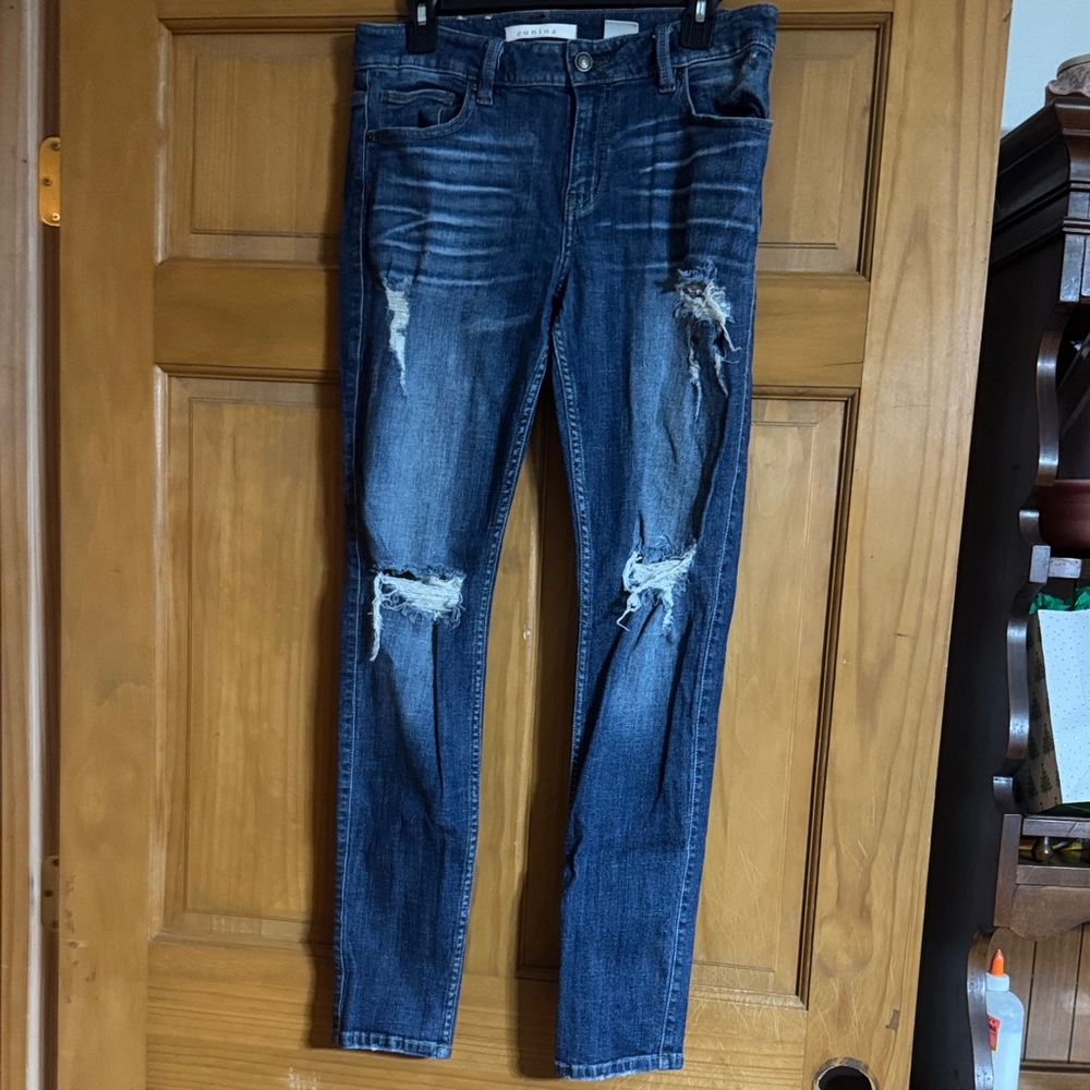 Eunina Distressed Blue Jeans